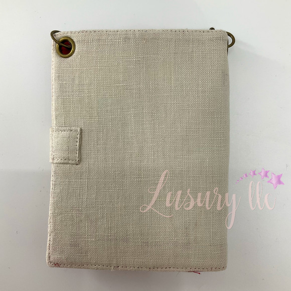 Pink Rose Embroidery Passport Wallet, Birthday Gift, Versatile Washable - Picture 6 of 13